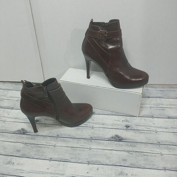 Boots Booties Jonak Brown Size 38 US 7-7.5 - Picture 3 of 10